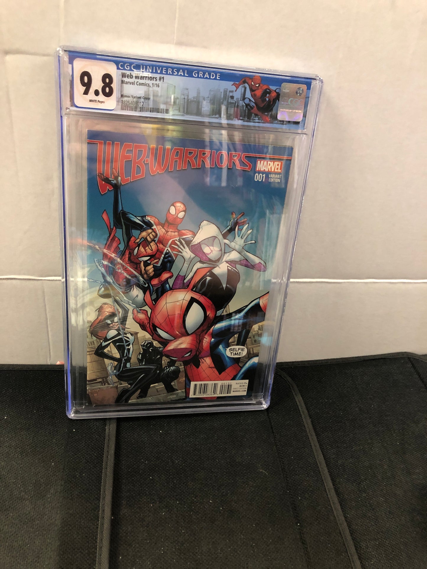 WEB WARRIORS #1 CGC 9.8 (2016, VERY HTF HUMBERTO RAMOS VARIANT & CUSTOM CGC LABEL!)