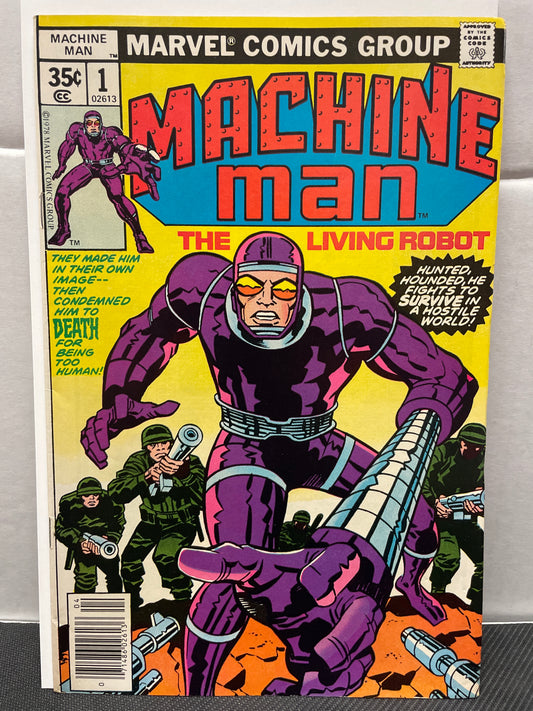 MACHINE MAN #1 (1978, KEY COMIC, NM+ STUNNER!)