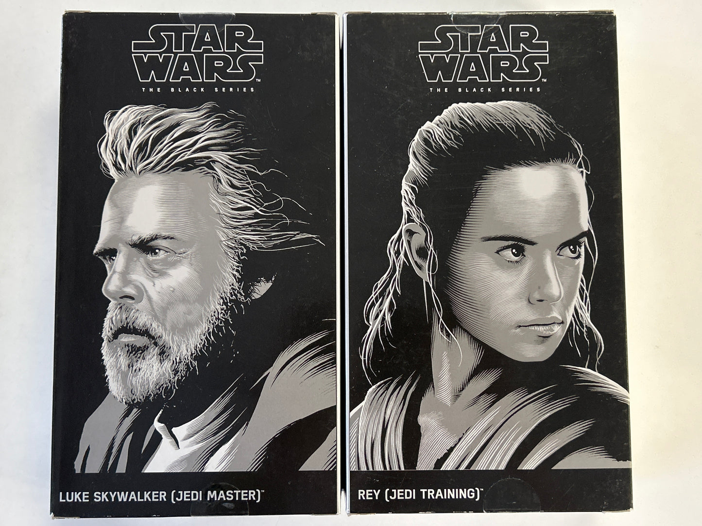 HASBRO STAR WARS THE BLACK SERIES REY (JEDI TRAINING) & LUKE SKYWALKER (JEDI MASTER)