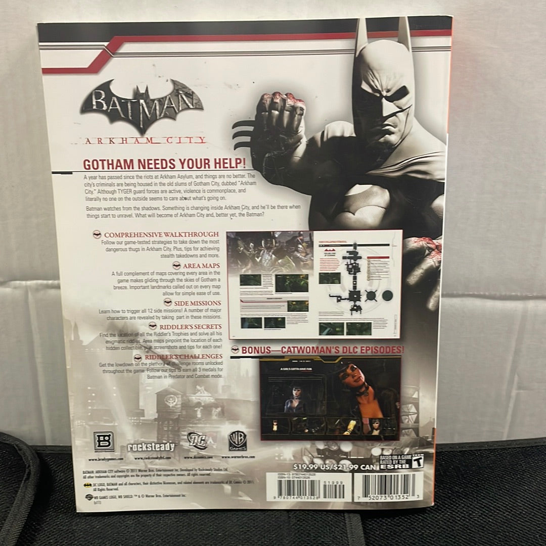 BATMAN ARKHAM CITY BRADYGAMES SIGNATURE SERIES GAME GUIDE