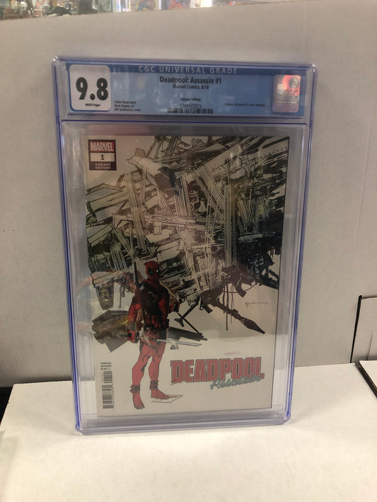 MARVEL COMICS DEADPOOL ASSASSIN #1 (2018) VARIANT EDITION CGC 9.8 WP