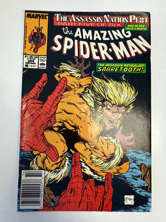 MARVEL COMICS THE AMAZING SPIDER-MAN #324 MCFARLANE ASSASSIN NATION PLOT 5 of 6