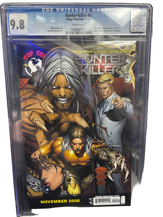 CGC UNIVERSAL GRADE 9.8 IMAGE/TOP COW HUNTER-KILLER #9