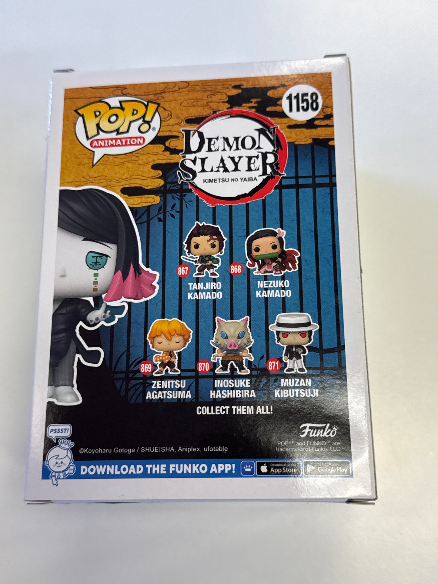 FUNKO POP ANIMATION DEMON SLAYER ENMU 2022 SUMMER CONVENTION EXCLUSIVE 1158 GOOD CONDITION IN BOX