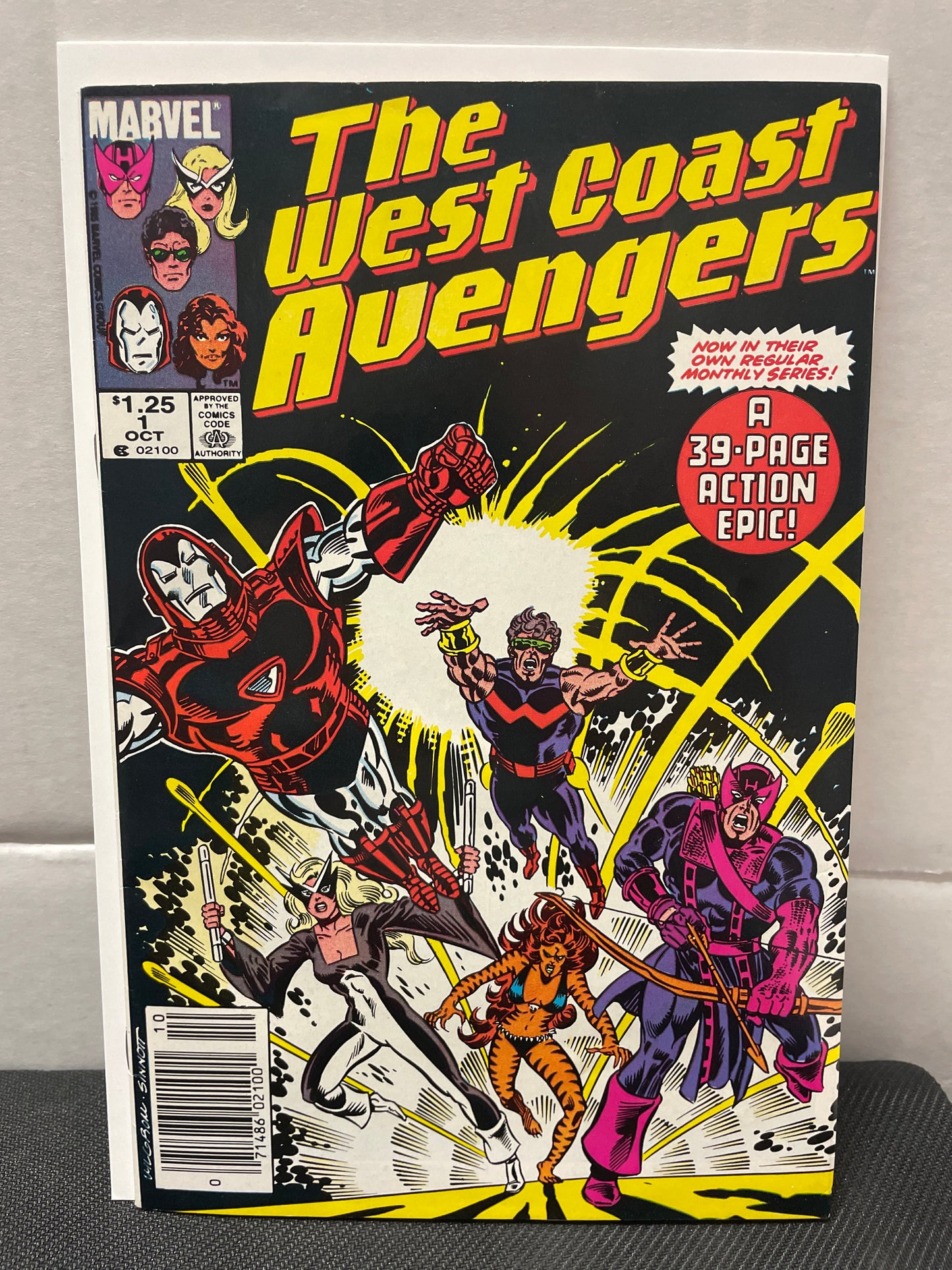 THE WEST COAST AVENGERS #1 NEWSSTAND (1985) KEY COMIC NM-
