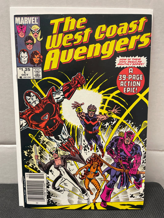 THE WEST COAST AVENGERS #1 NEWSSTAND (1985) KEY COMIC NM-