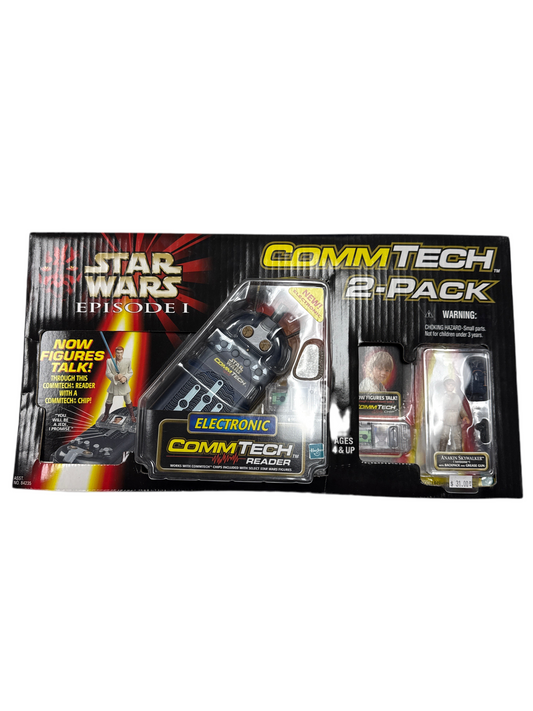 STAR WARS EPISODE 1 COMMTECH 2 PACK ANAKIN SKYWALKER WITH BACKPACK GREASEGUN AND COMMTECH READER