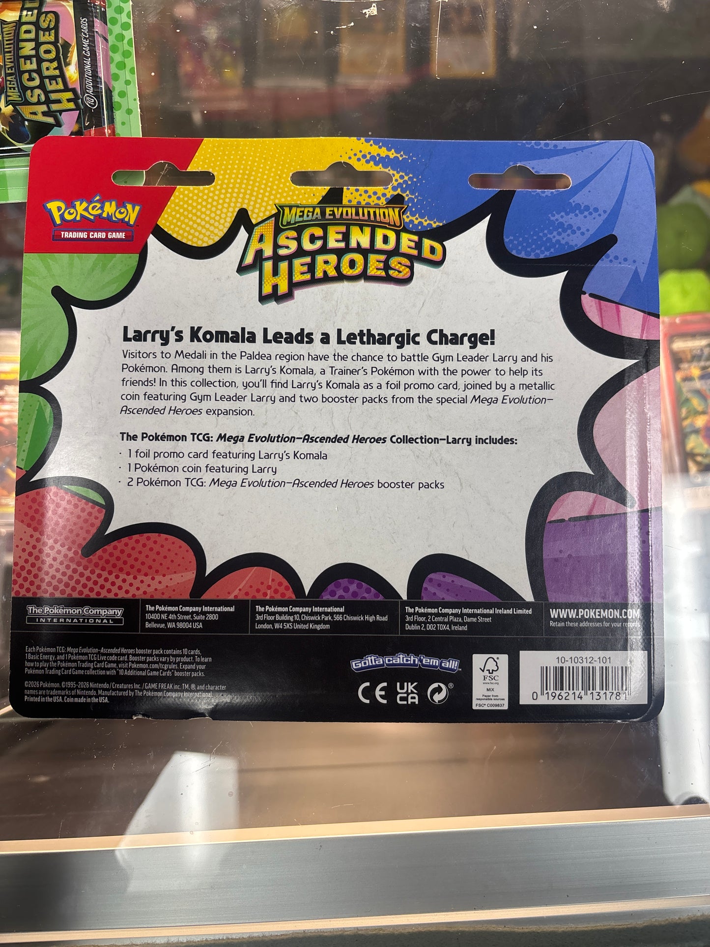 POKEMON MEGA EVOLUTION ASCENDED HEROES LARRYS KOMALA