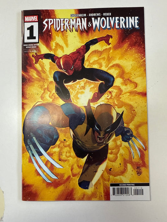MARVEL COMICS SPIDER-MAN & WOLVERINE #1 SECOND PRINTING 2025