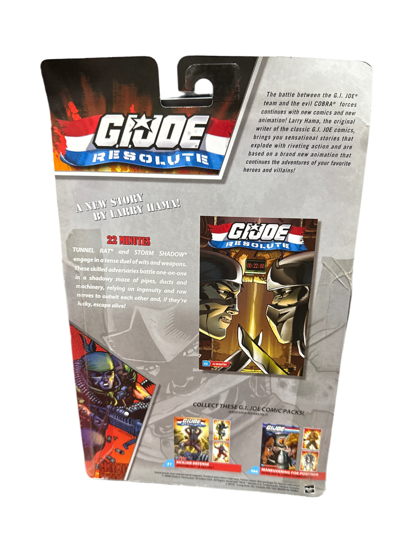 HASBRO GI JOE 25th ANNIVERSARY COMIC PACK TUNNEL RAT AND STORM SHAROW