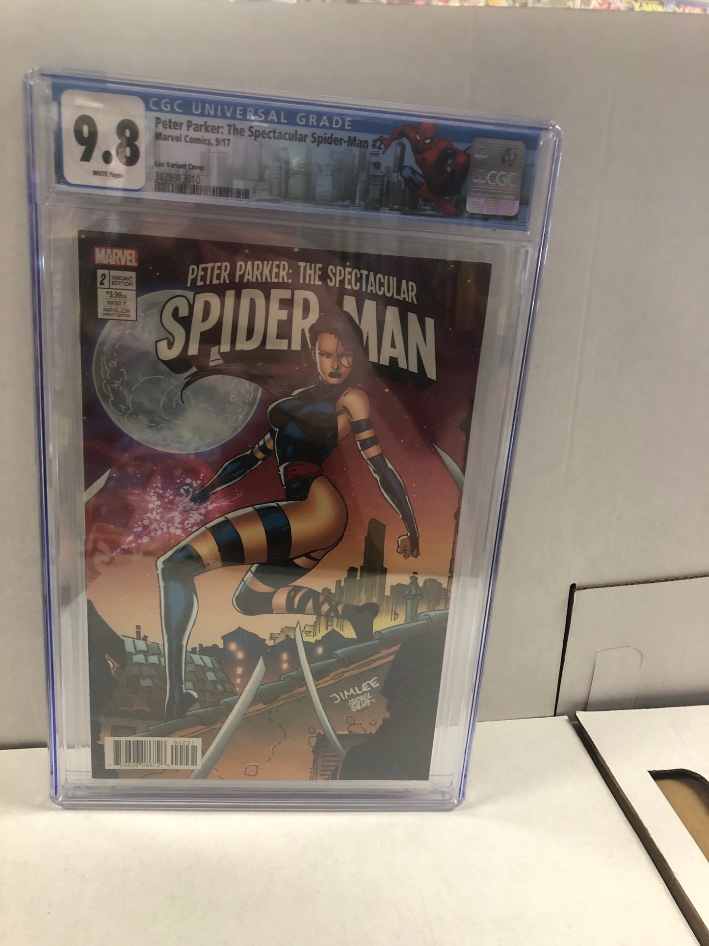 MARVEL COMICS PETER PARKER THE SPECTACULAR SPIDER-MAN #2 (2017) LEE VARIANT COVER CGC 9.8 WP