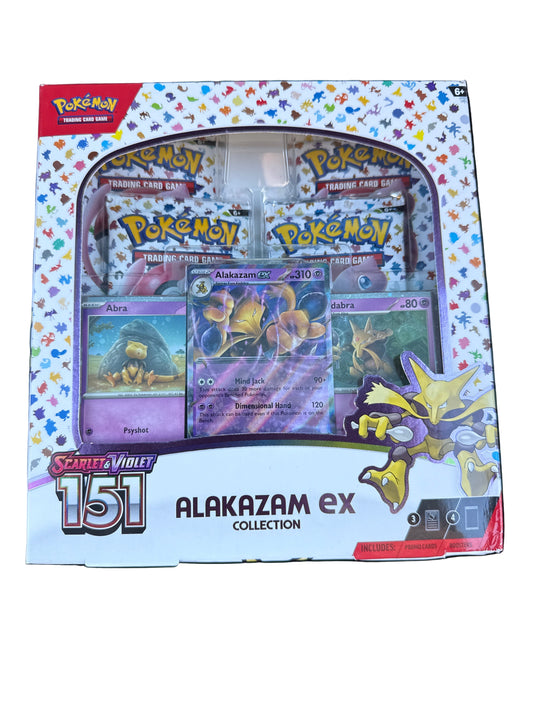 POKEMON TCG ALAKAZAM EX COLLECTION BOX 151
