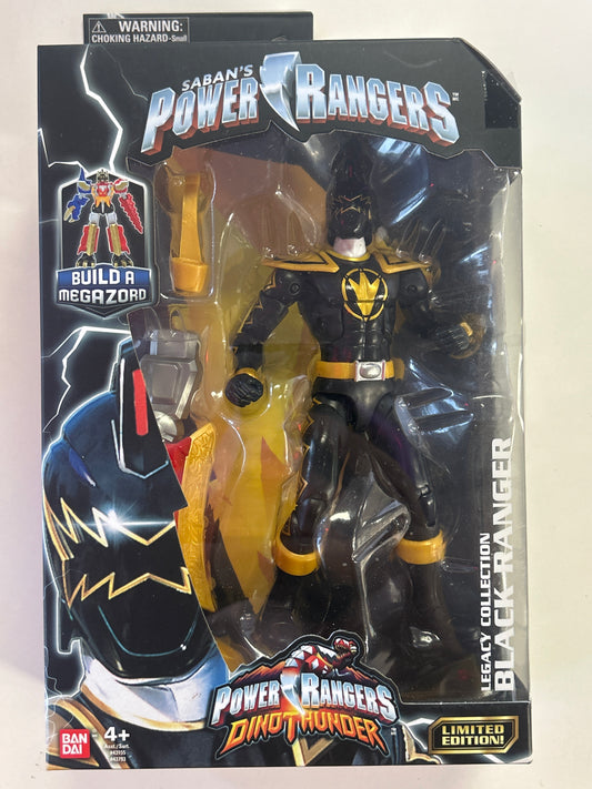 BANDAI POWER RANGERS DINO THUNDER LEGACY COLLECTION BLACK RANGER (2017)