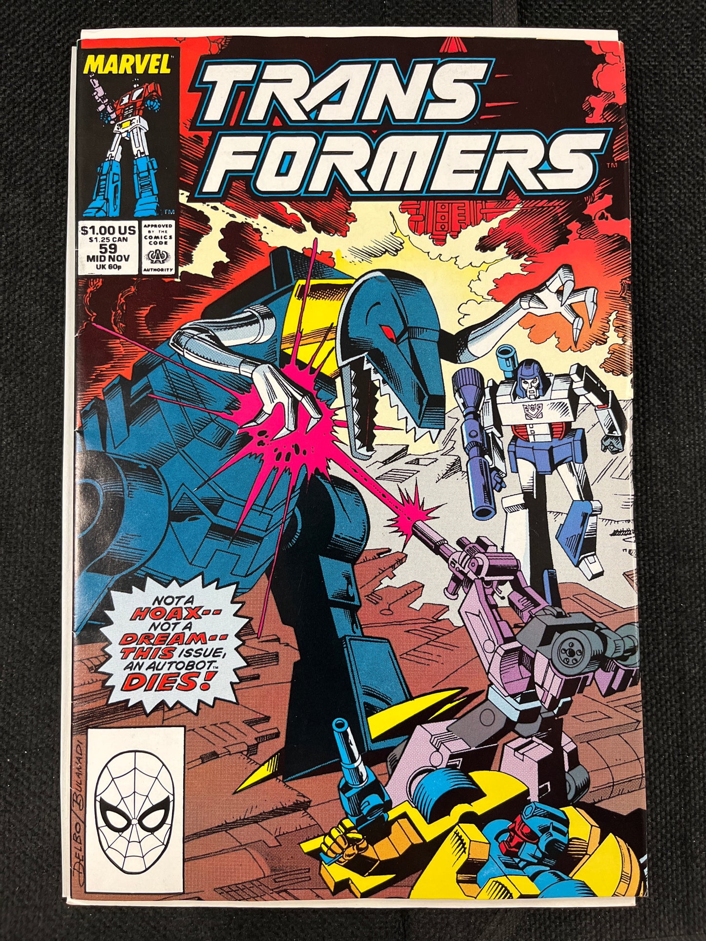 TRANSFORMERS #59 VF/NM (1989, DINO BOTS COVER!)