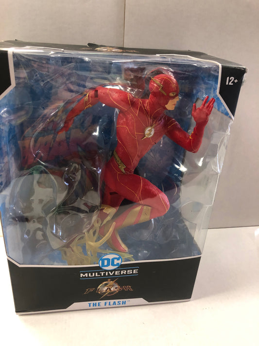 MCFARLAND TOYS DC MULTIVERSE THE FLASH THE FLASH OPEN BOX OKAY CONDITION