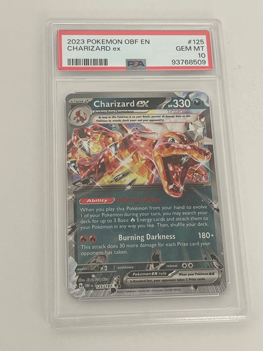 2023 POKEMON OBF CHARIZARD EX PSA 10