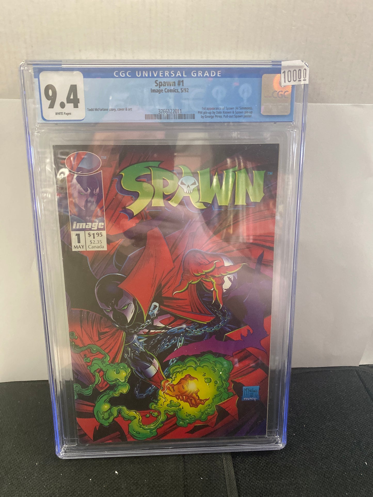 IMAGE COMICS SPAWN #1 (1992) 1ST APPEARANCE OF SPAWN CGC 9.4 WP