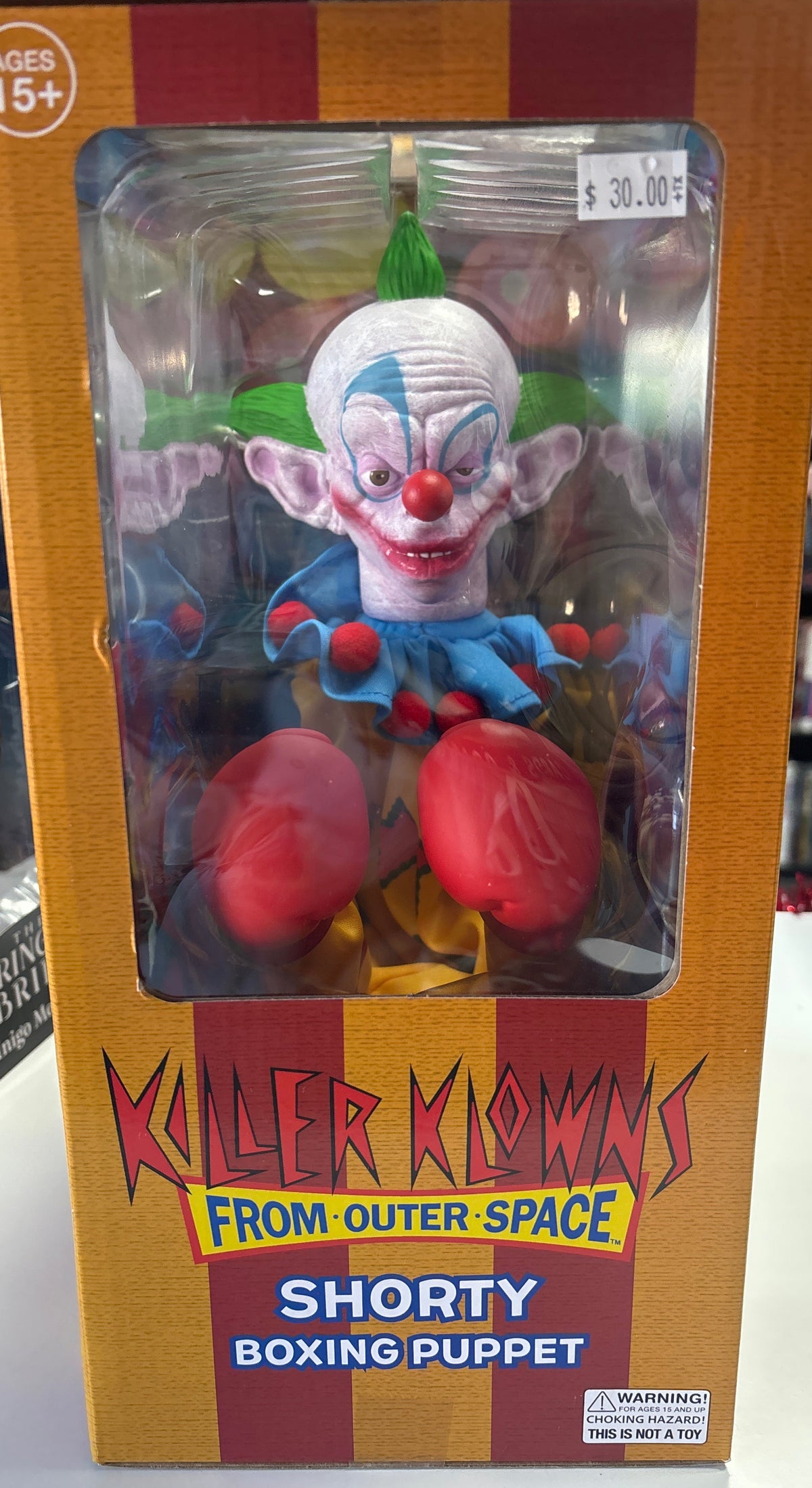 REACHERS KILLER KLOWNS FROM OUTER SPACE SHORTY BOXING PUPPET
