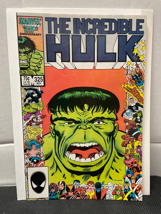 THE INCREDIBLE HULK #325 NM (1986) KEY! 1st RICK JONES AS HULK!