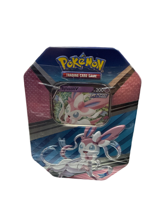 POKEMON TCG SYLVEON V TIN 4 BOOSTER PACKS