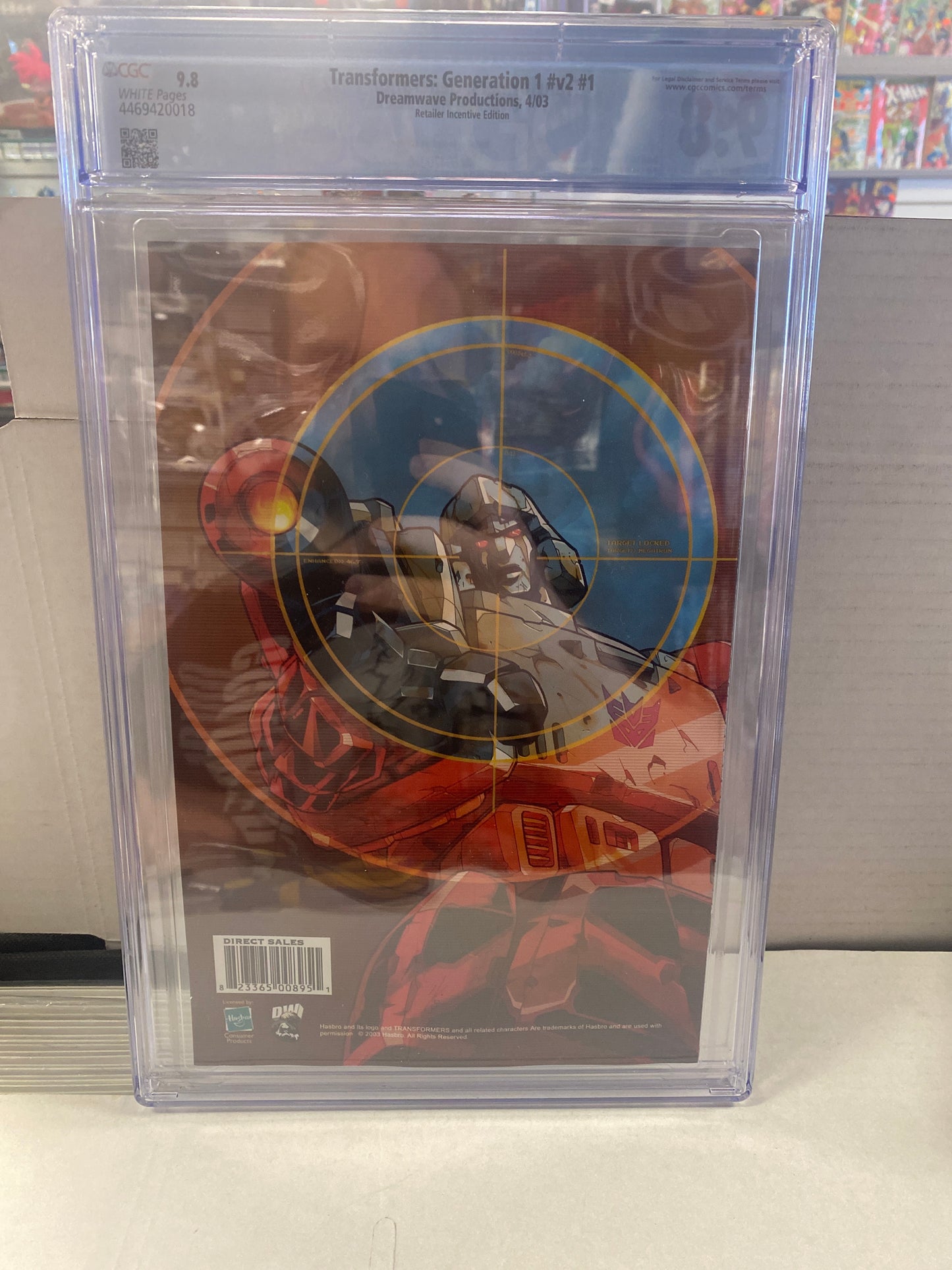 DREAMWAVE PRODUCTIONS TRANSFORMERS GENERATION 1 V2 #1 (2003) RETAILER INCENTIVE EDITION CGC 9.8 WP