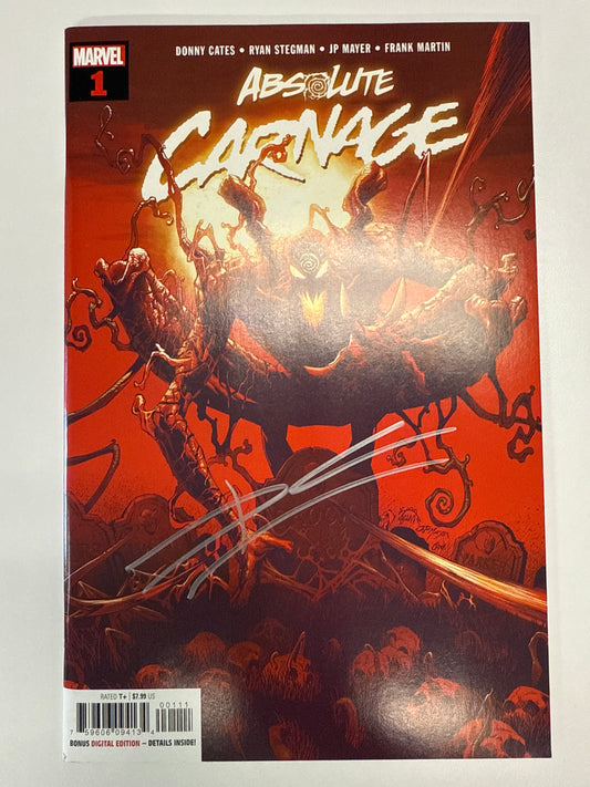 MARVEL COMICS ABSOLUTE CARNAGE #1 SIGNED BY DONNY  CATES TORPEDO COMICS