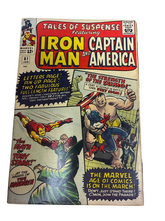 MARVEL TALES OF SUSPENSE FT IRON MAN AND CAPTAIN AMERICA #61