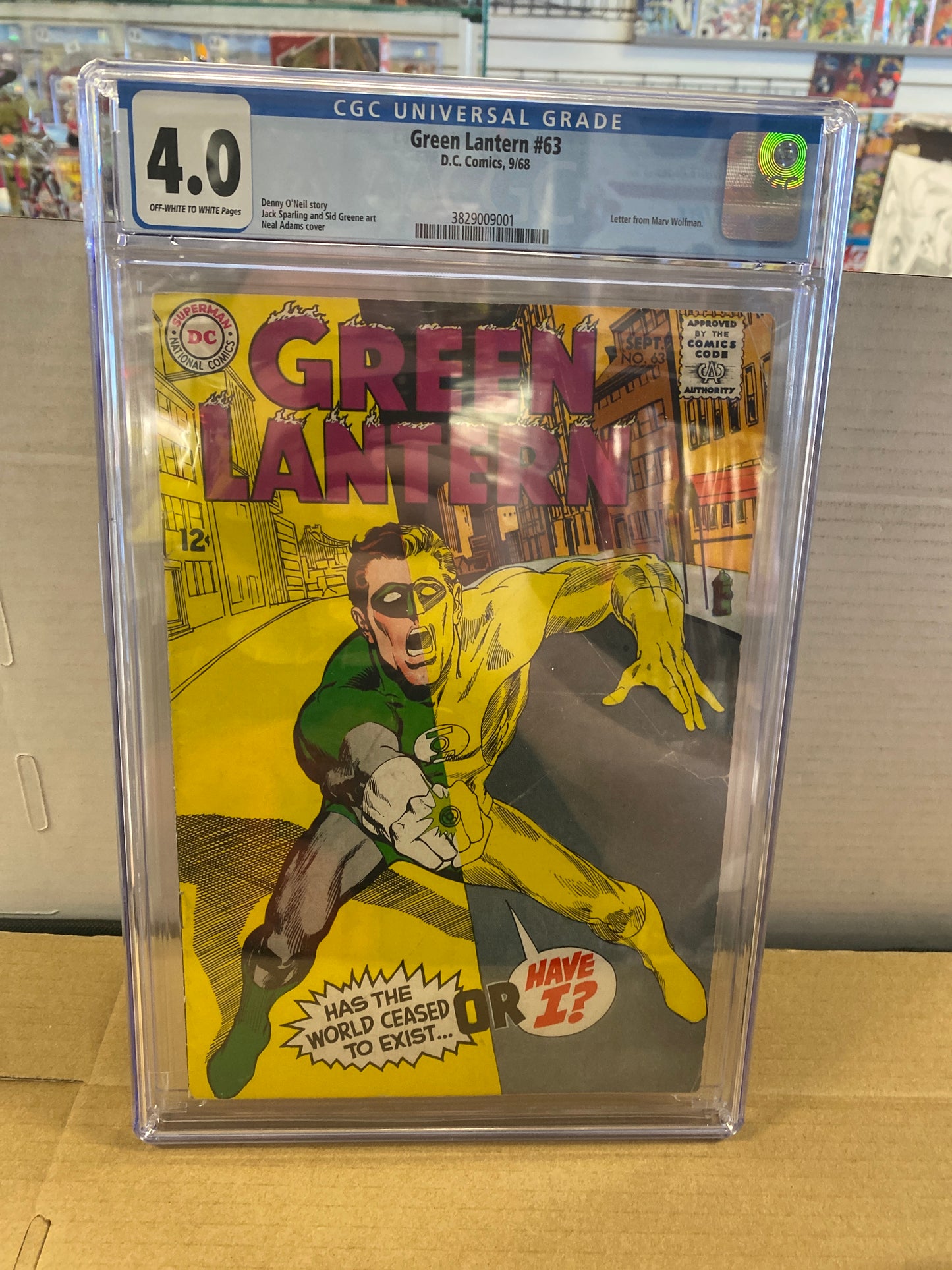 DC COMICS GREEN LANTERN #63 (1968) CGC 4.0 OFF WHITE/WP