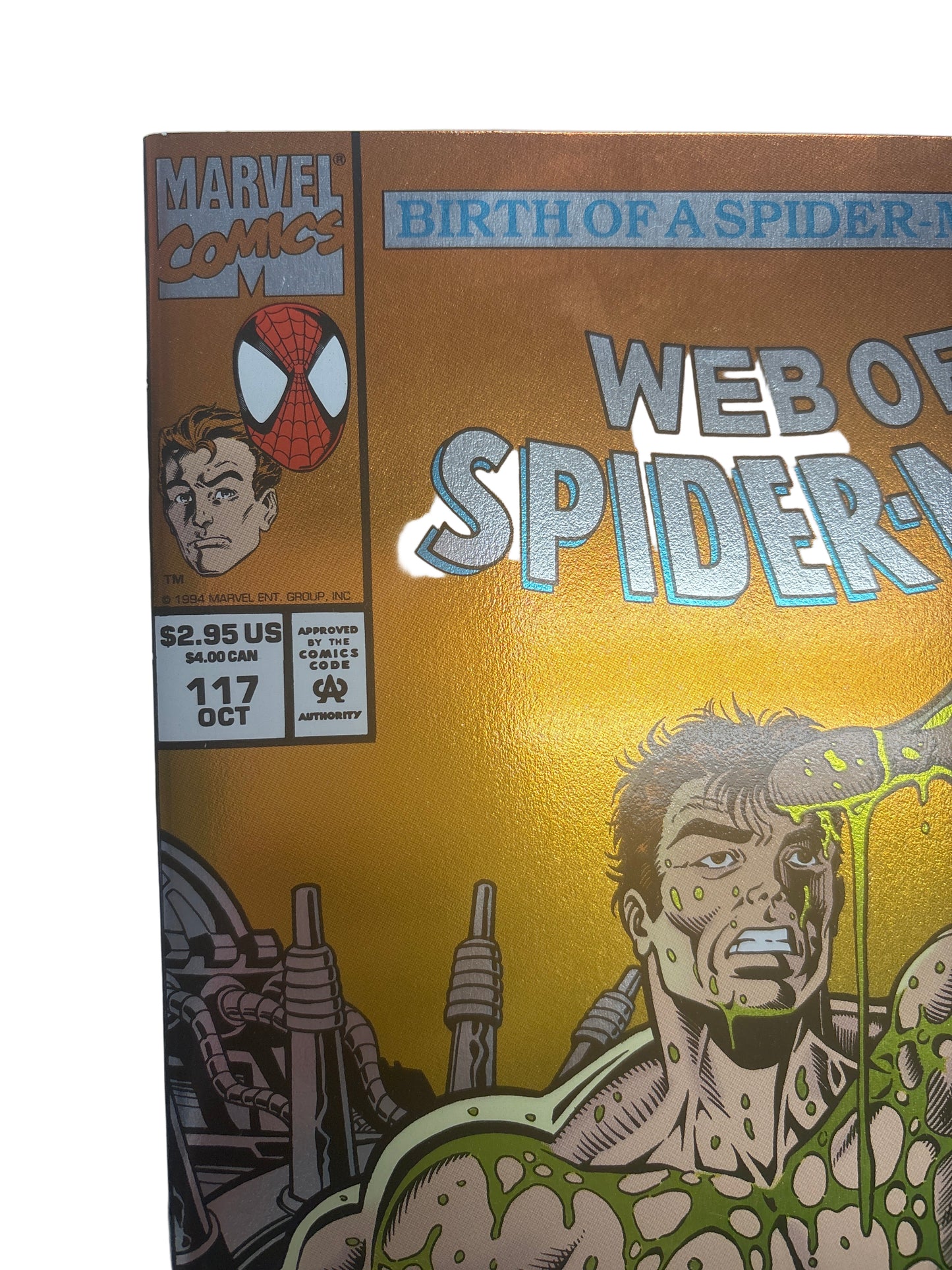 MARVEL COMICS BIRTH OF A SPIDER-MAN PART 1 WEB OF SPIDER MAN #117