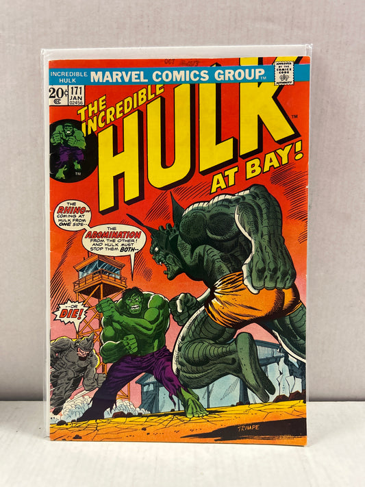MARVEL THE INCREDIBLE HULK AT BAY! #171