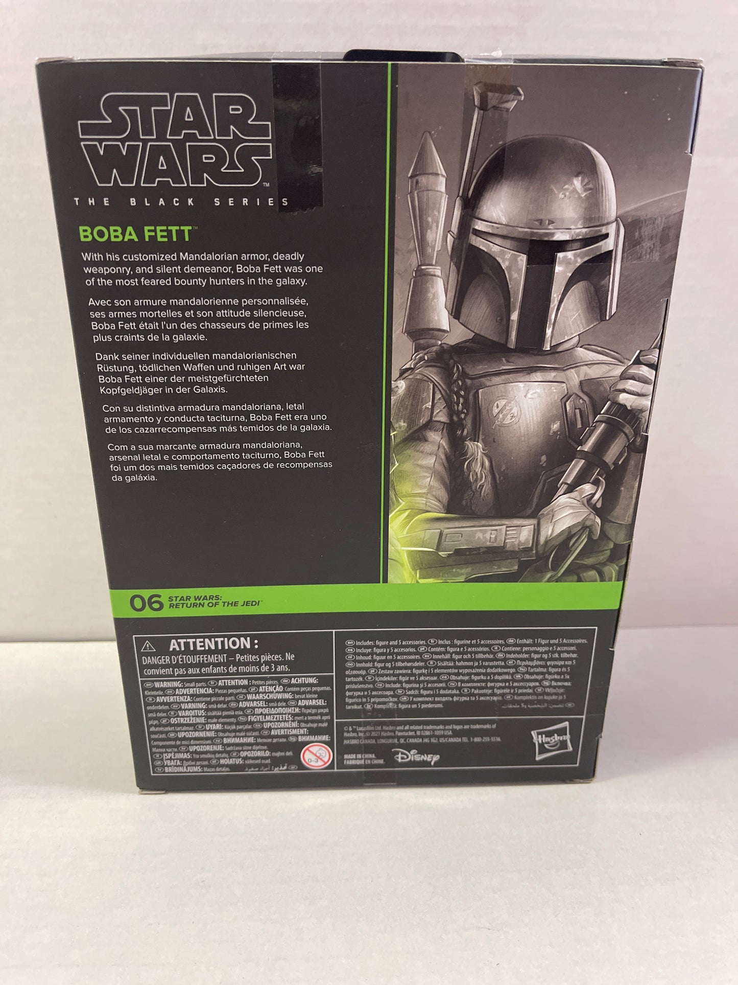 Kenner Hasbro ROTJ Boack Series Boba Fett