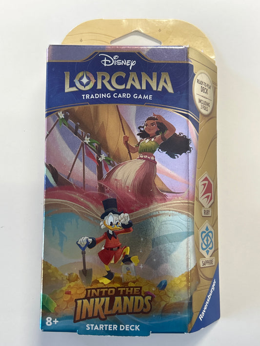 DISNEY LORCANA TRADING CARD GAME INTO THE INKLANDS BOOSTER PACK START DECK SEALED