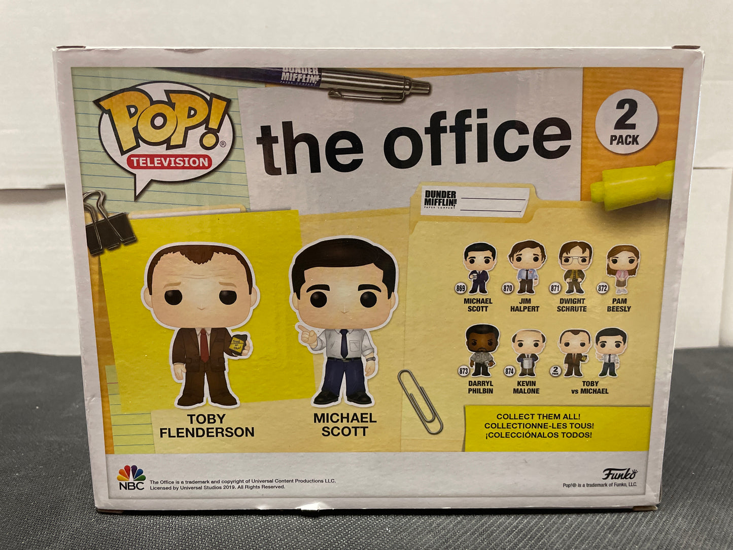 FUNKO POP TELEVISION TOBY VS MICHAEL (2019, 2 PACK EXCELLENT CONDITION!)