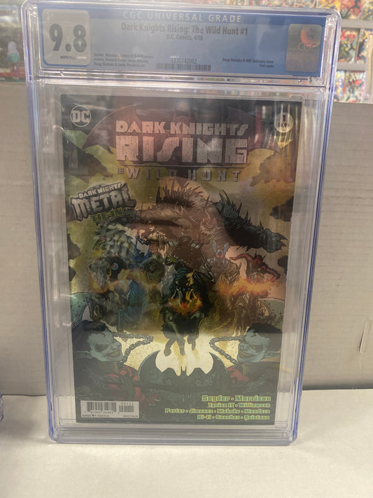 DC COMICS DARK KNIGHTS RISING THE WILD HUNT #1 (2018) FOIL COVER CGC 9.8 WP