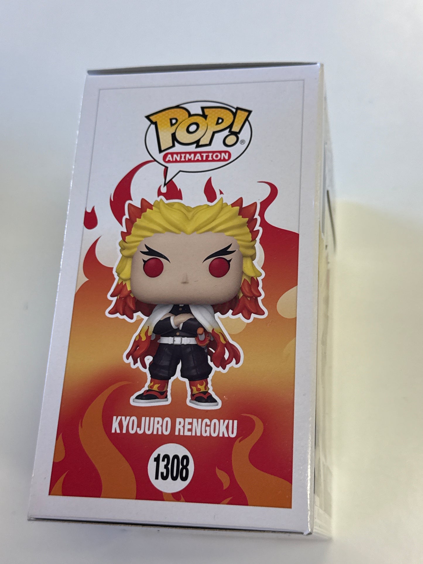 FUNKO POP ANIMATION DEMON SLAYER KYOJURO RENGOKU 1308 GOOD CONDITION IN BOX