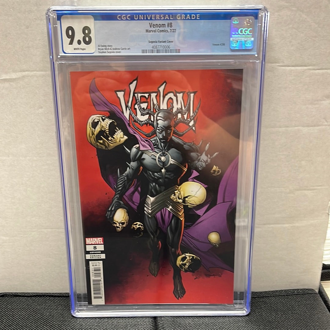 VENOM #8 CGC 9.8 (2022, HTF SEGOVIA VARIANT!)