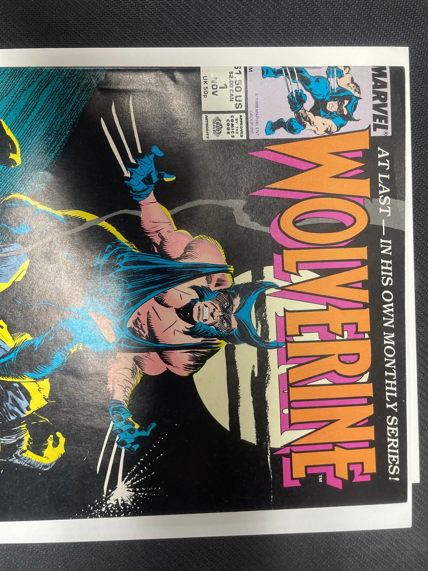 WOLVERINE #1 (1988 HOTT KEY, 1st PATCH!) VF+ BEAUTY!