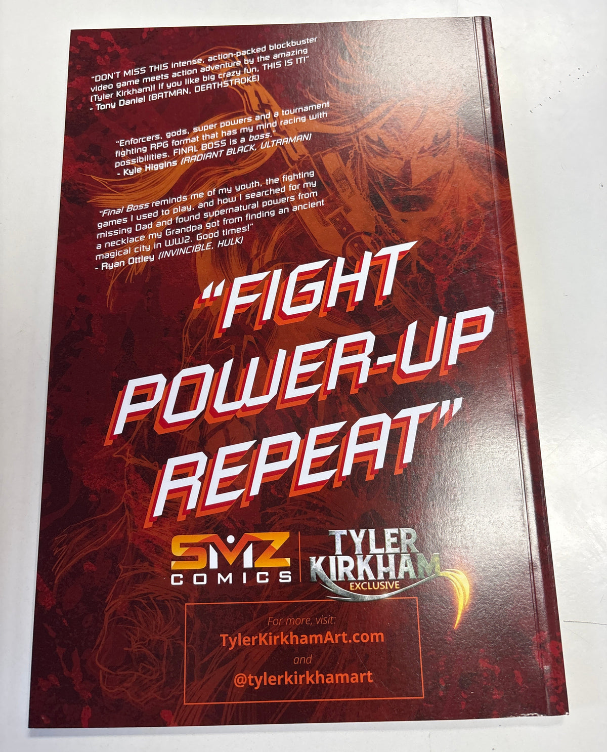FINAL BOSS #1 SIGNED BY TYLER KIRKHAM WITH CERTIFICATE OF AUTHENTICITY