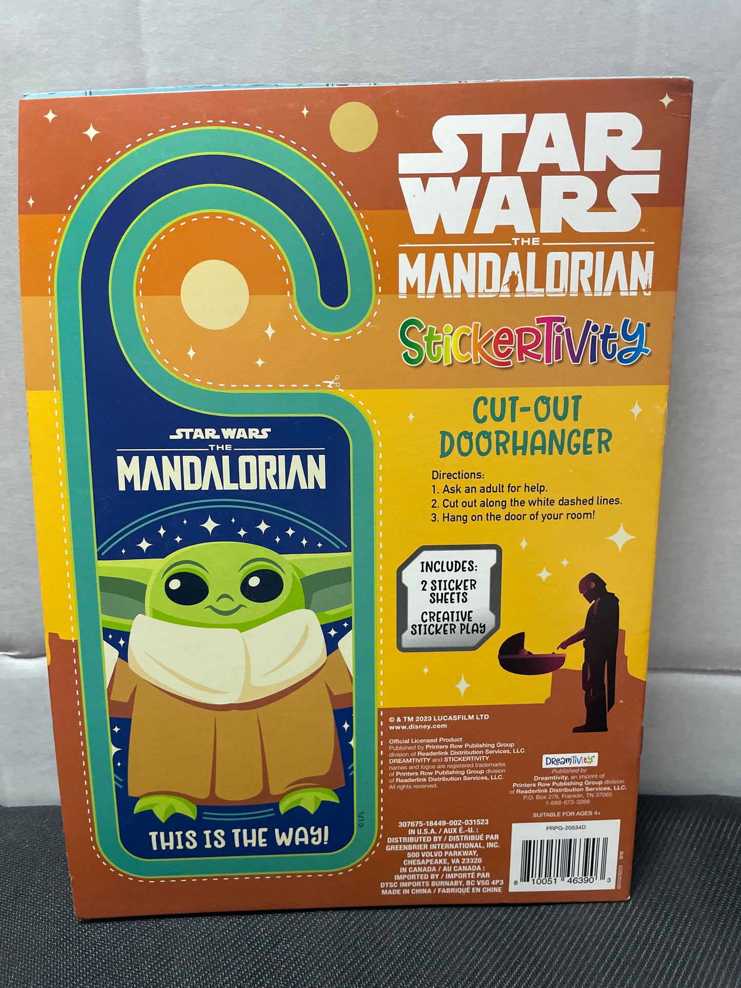 DISNEY STAR WARS - THE MANDALORIAN “I AM GROGU” or “CUTE & HUNGRY” STICKER & ACTIVITY BOOK (2 TYPES, BRAND NEW) 2023