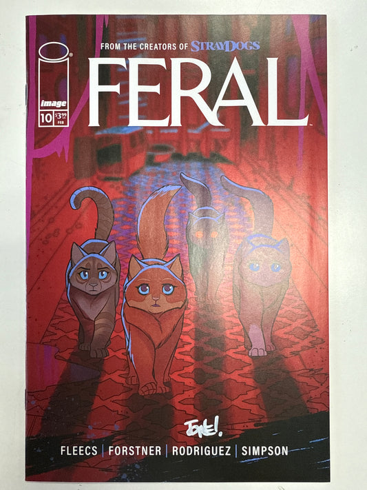 IMAGE COMICS FERAL #10 FIRST PRINT SIGNED BY TONE RODRIGUEZ