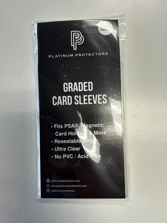 PLATINUM PROTECTOR GRADED CARD SLEEVES 100pk