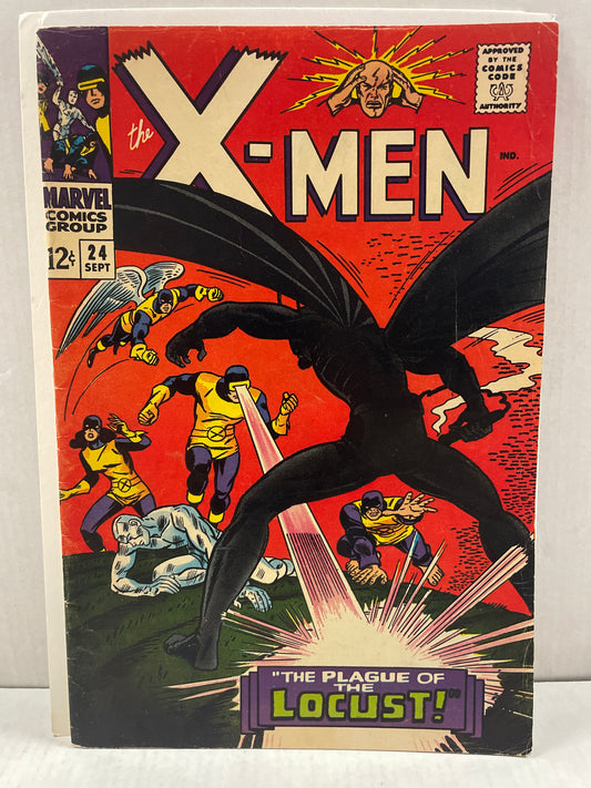 THE X-MEN #24 FINE++/VF BEAUTY!! (1966, MARVEL SILVER AGE COMIC KEY!) 1st APPEARANCE OF LOCUST!