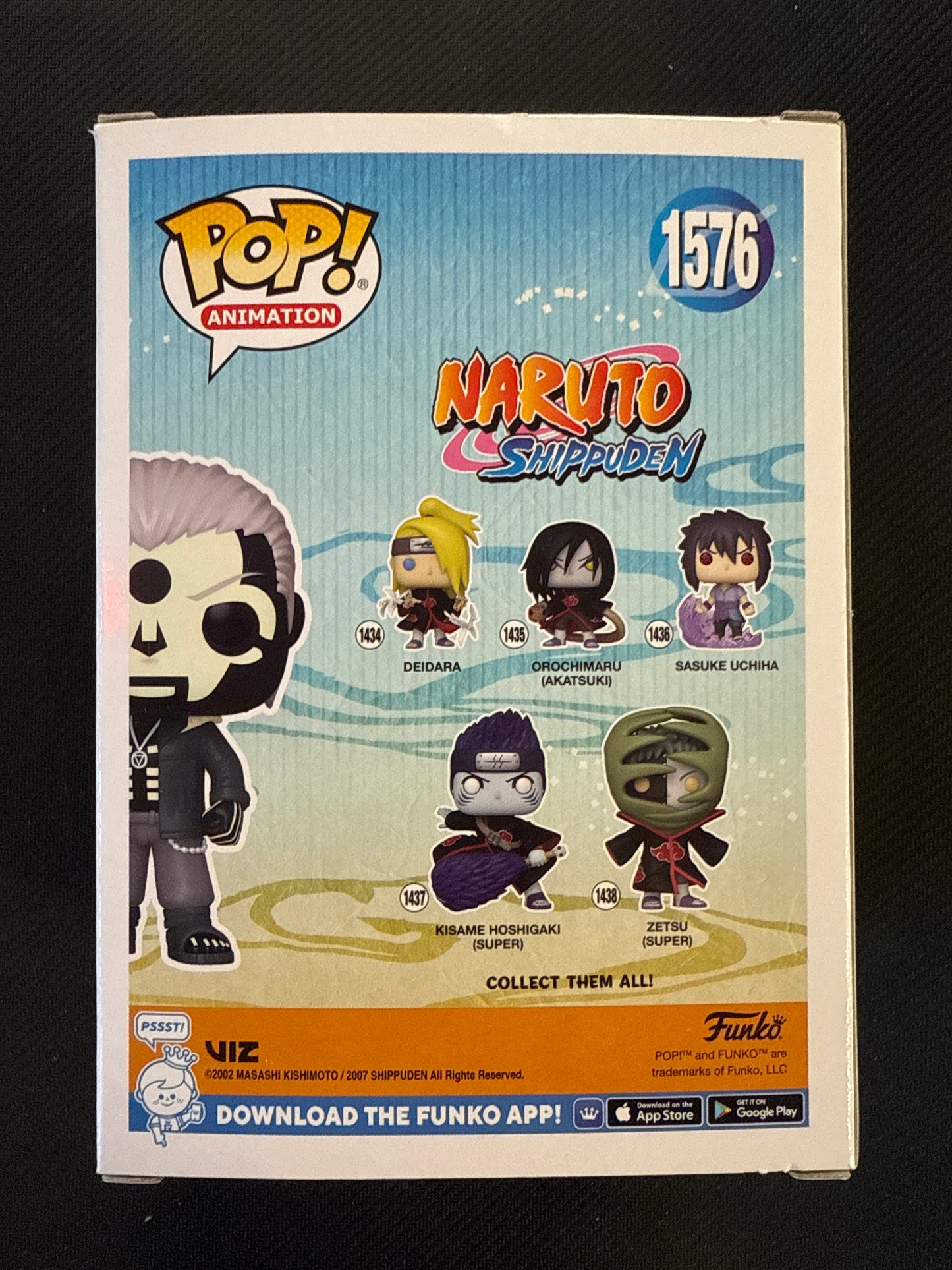 FUNKO POP ANIMATION - NARUTO SHIPPUDEN #1576 HIDAN (VERY HTF EARLY RELEASE W/ AE EXCLUSIVE STICKER!!)