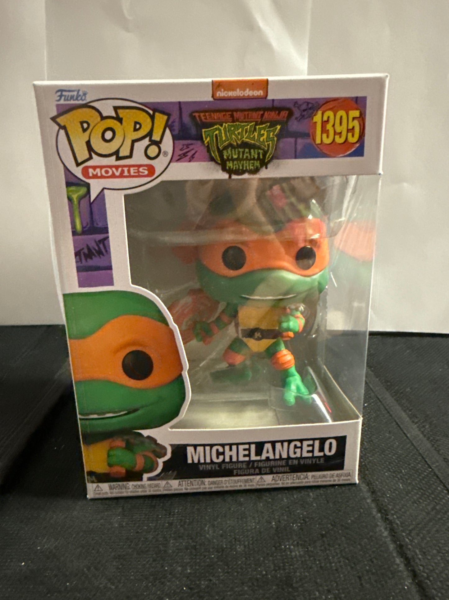 FUNKO POP MOVIES - TURTLES MUTANT MAYHEM #1395 MICHAELANGELO