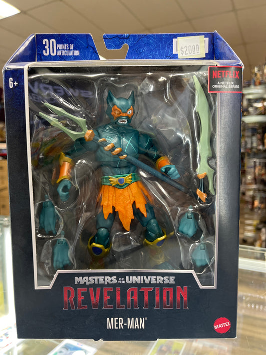 MATTEL MASTERS OF THE UNIVERSE REVELATION MER-MAN ACTION FIGURE