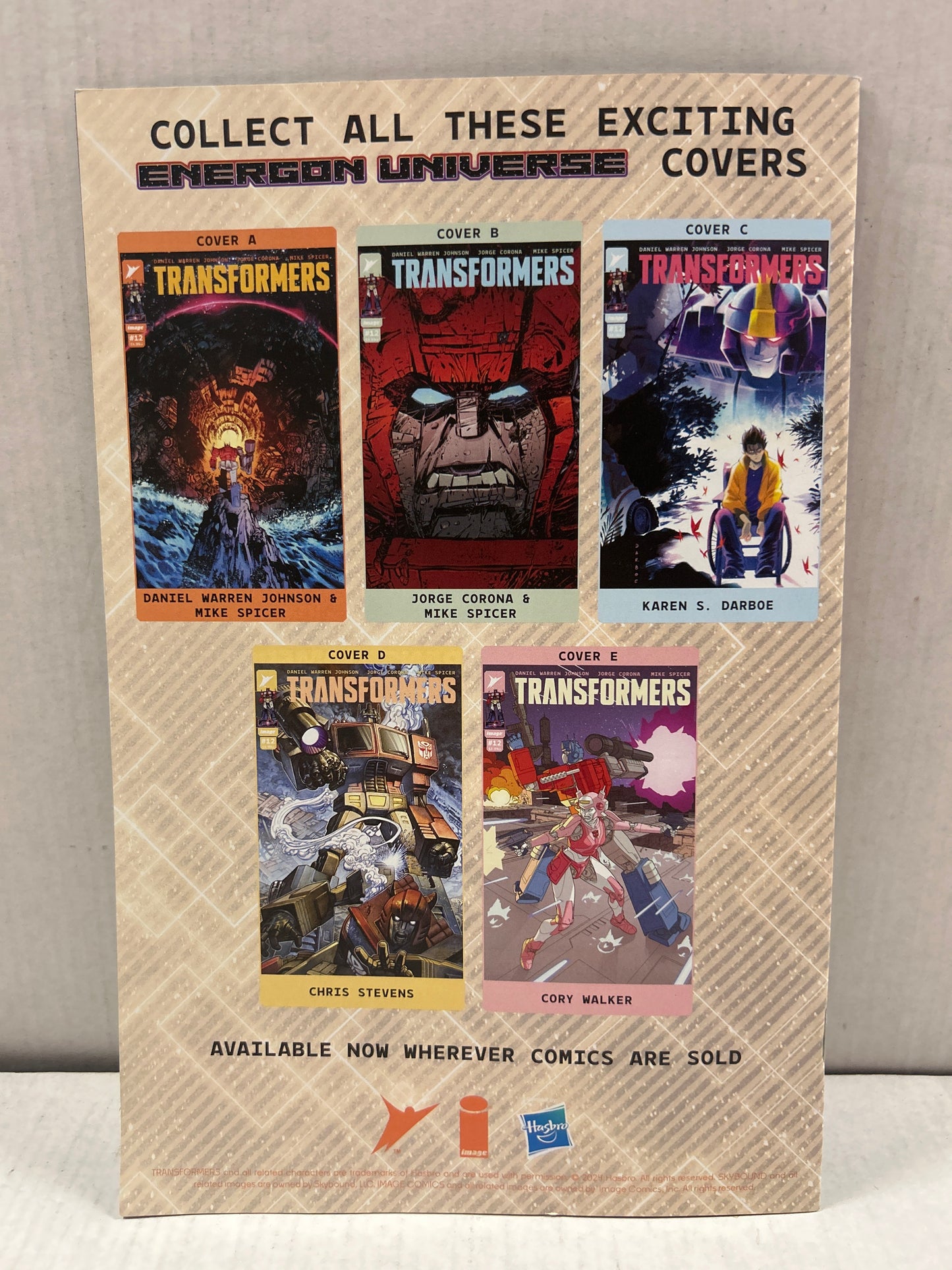 IMAGE COMICS TRANSFORMERS #12 COVER B
