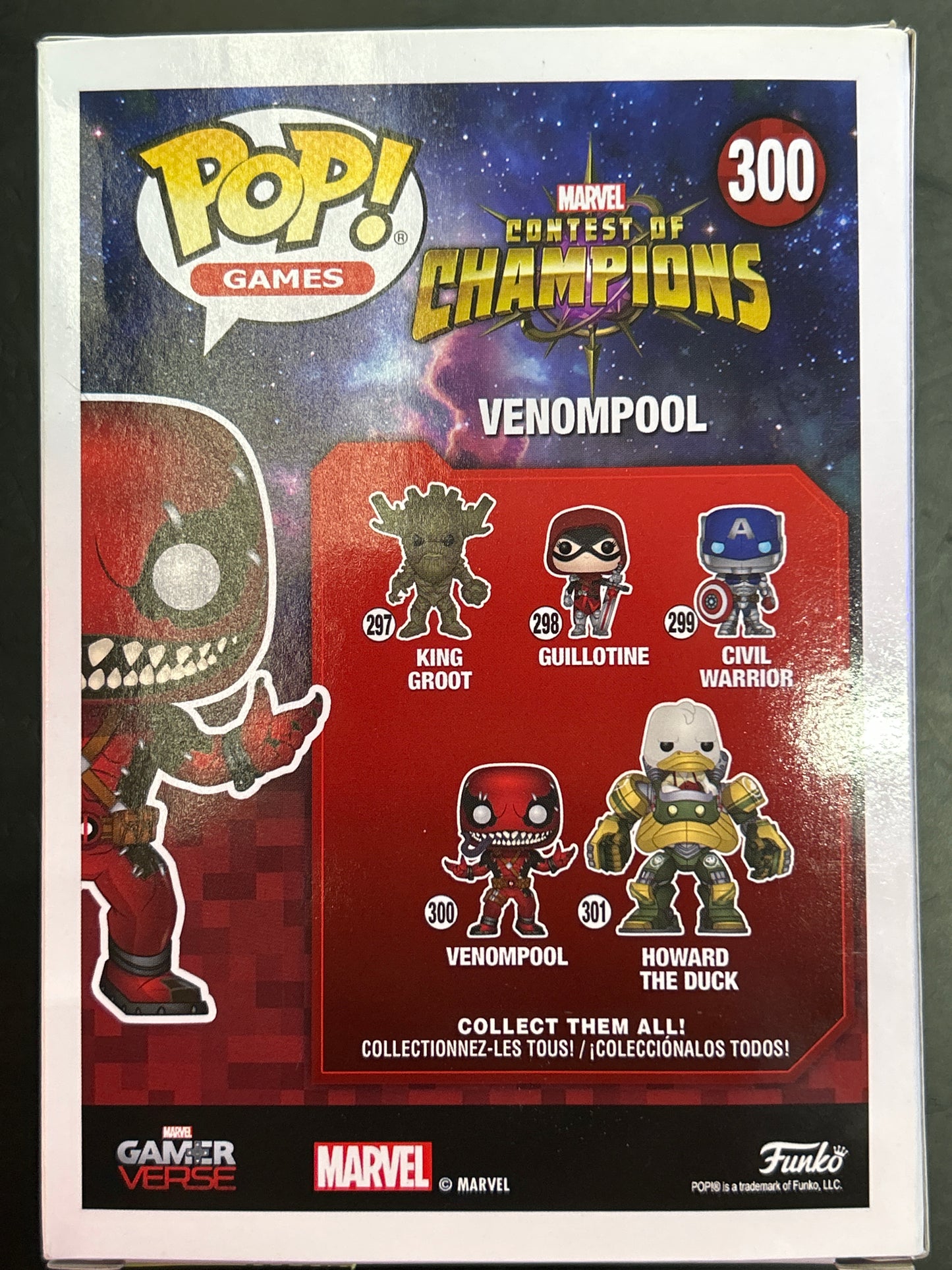 FUNKO POP MARVEL CONQUEST OF CHAMPIONS VENOMPOOL GREAT CONDITION