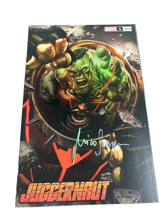 MARVEL JUGERNAUT #1 VARIANT EDITION SIGNED BY MICO SUAYAN WITH CERTIFICATE OF AUTHENTICITY