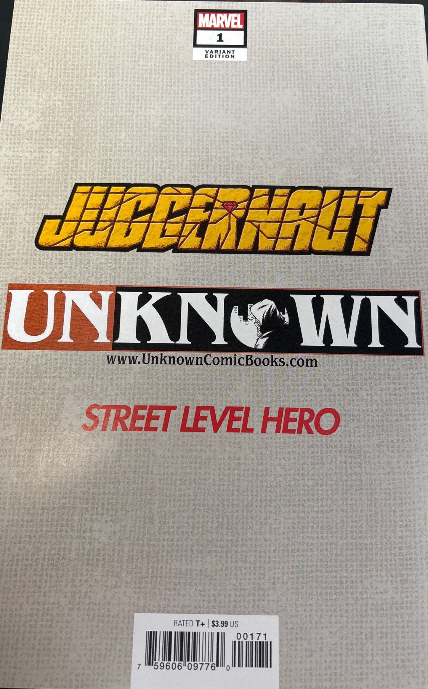 MARVEL JUGERNAUT #1 VARIANT EDITION SIGNED BY MICO SUAYAN WITH CERTIFICATE OF AUTHENTICITY