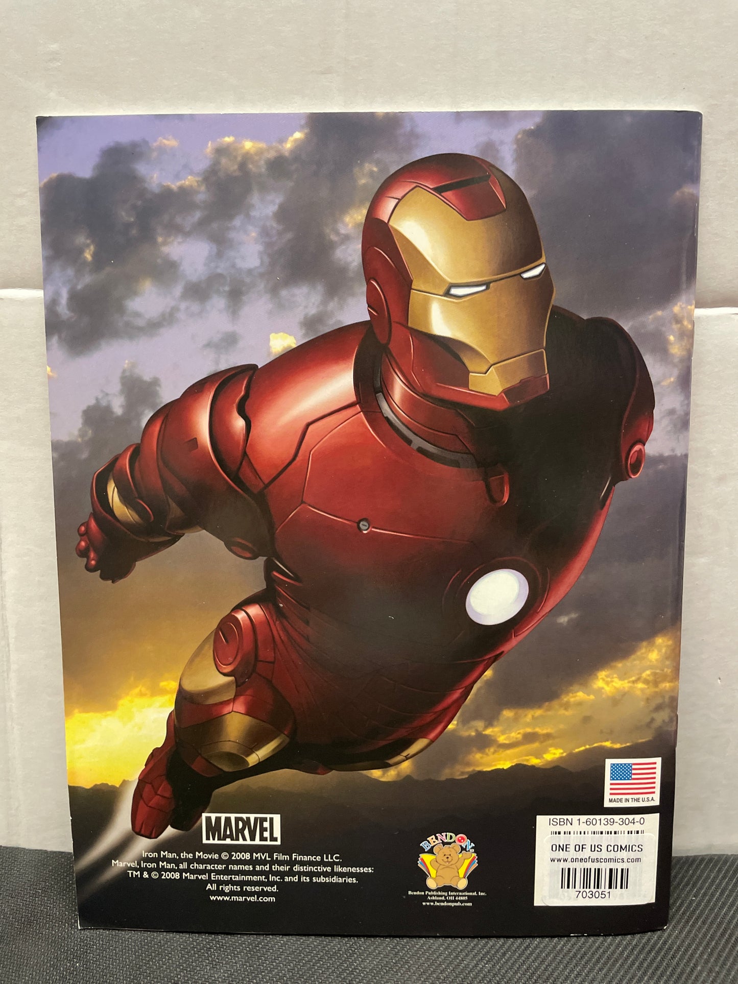 IRON MAN & MARVEL ACTIVITY BOOK 2008 (BENDON ACTIVITY & STICKER BOOK) HTF STICKERS & POSTER!